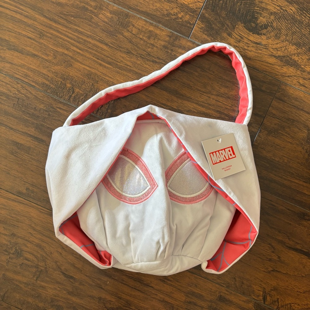 Marvel Pink and White Spider-Gwen Basket